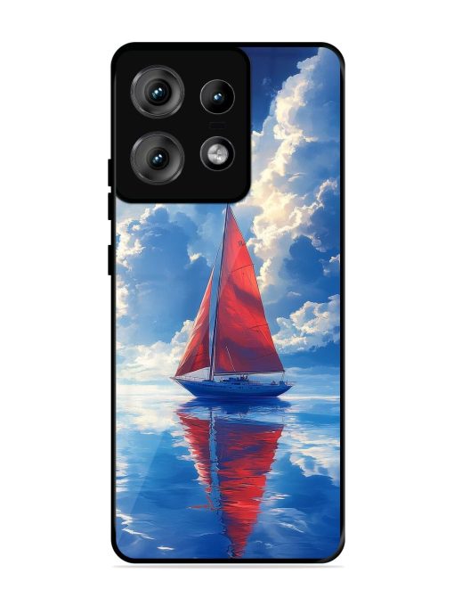 Crimson Sails Glossy Soft Edge Case for Motorola Moto Edge 50 Pro (5G) Chachhi