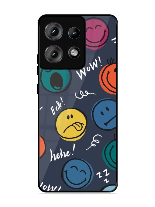 Emoticon Parade Glossy Soft Edge Case for Motorola Moto Edge 50 Pro (5G) Chachhi