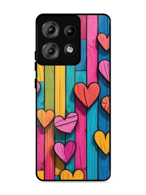 Rainbow Of Hearts Glossy Soft Edge Case for Motorola Moto Edge 50 Pro (5G) Chachhi