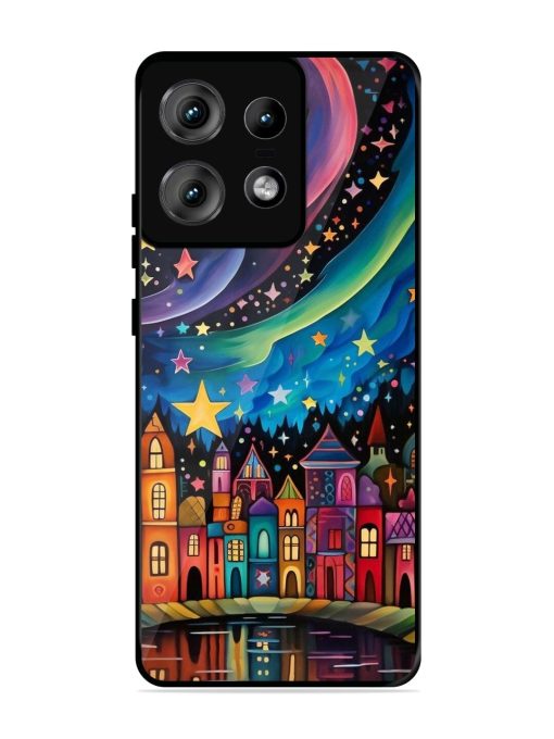 Starlit Village Glossy Soft Edge Case for Motorola Moto Edge 50 Pro (5G) Chachhi