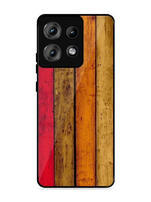 Colorful Woodgrain Glossy Soft Edge Case for Motorola Moto Edge 50 Pro (5G) Chachhi