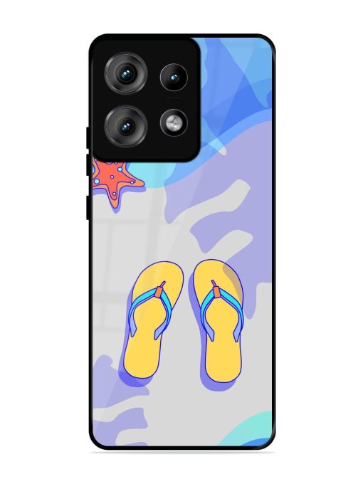 Sandy Toes And Salty Seas Glossy Soft Edge Case for Motorola Moto Edge 50 Pro (5G)