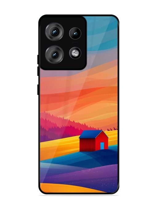 Sunset Solitude Glossy Soft Edge Case for Motorola Moto Edge 50 Pro (5G) Chachhi