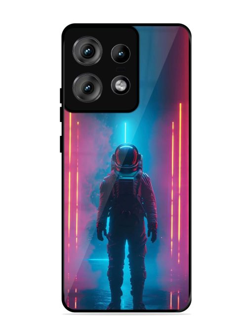 Neon Astronaut Glossy Soft Edge Case for Motorola Moto Edge 50 Pro (5G) Chachhi