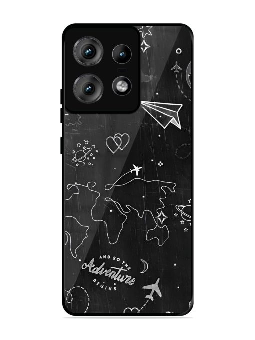 Wanderlust Sketchbook Glossy Soft Edge Case for Motorola Moto Edge 50 Pro (5G) Chachhi