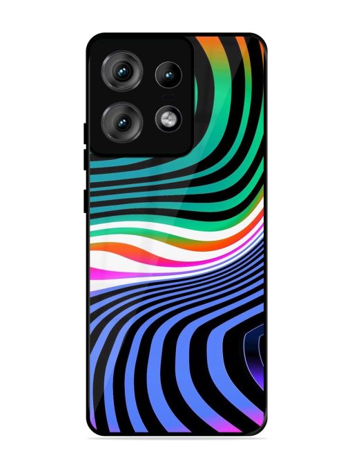 Psychedelic Waves Glossy Soft Edge Case for Motorola Moto Edge 50 Pro (5G)