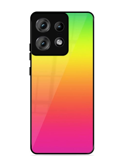 Rainbow Gradient Glossy Soft Edge Case for Motorola Moto Edge 50 Pro (5G) Chachhi