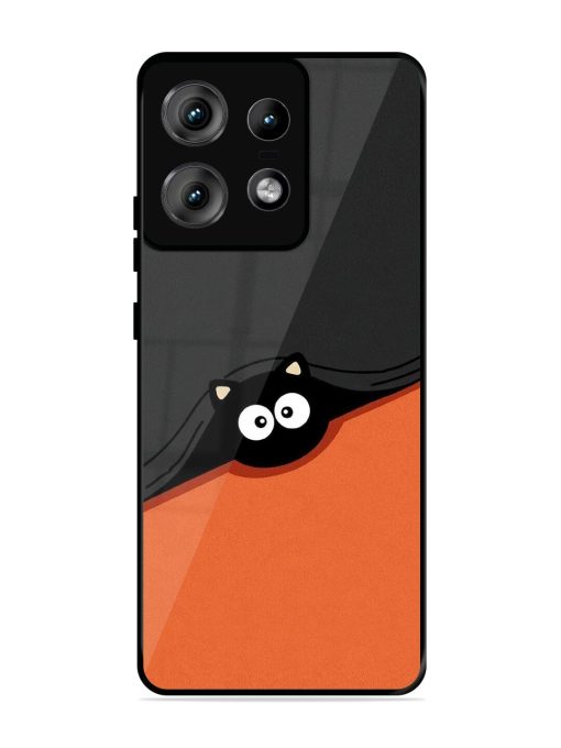 Peek-A-Boo Kitty Glossy Soft Edge Case for Motorola Moto Edge 50 Pro (5G) Chachhi