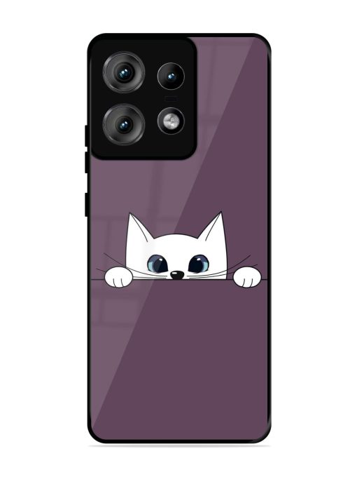 Peek-A-Boo Kitty Glossy Soft Edge Case for Motorola Moto Edge 50 Pro (5G) Chachhi