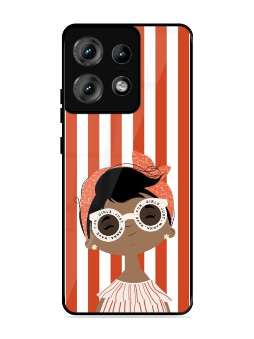 Girls Just Wanna Have Fun Glossy Soft Edge Case for Motorola Moto Edge 50 Pro (5G) Chachhi