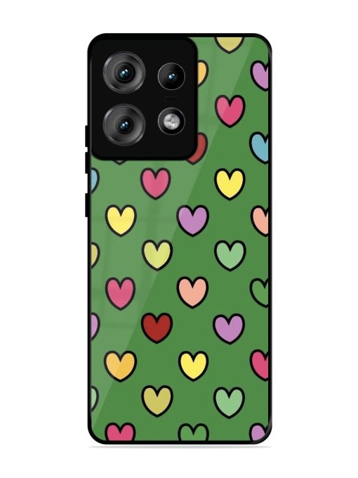 Rainbow Heart Parade Glossy Soft Edge Case for Motorola Moto Edge 50 Pro (5G) Chachhi