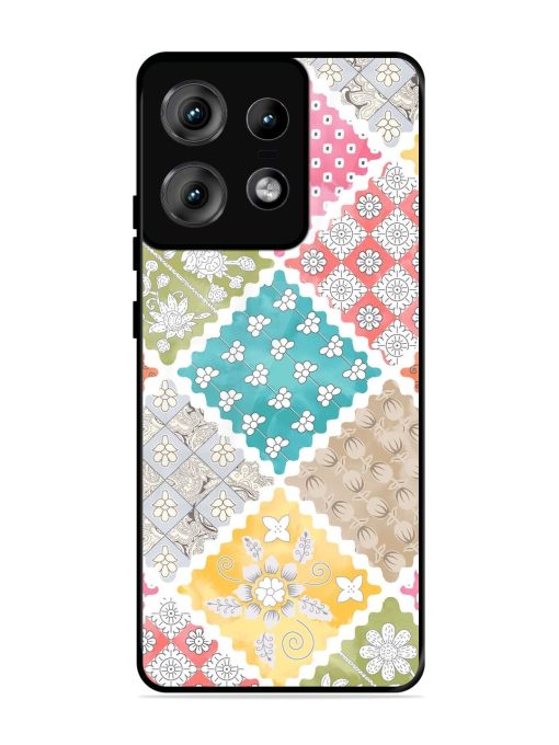 Patchwork Dreamscape Glossy Soft Edge Case for Motorola Moto Edge 50 Pro (5G) Chachhi