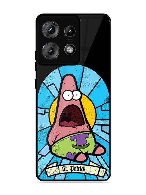 St. Patrick'S Day Stained Glass Patrick Star Glossy Soft Edge Case for Motorola Moto Edge 50 Pro (5G) Chachhi