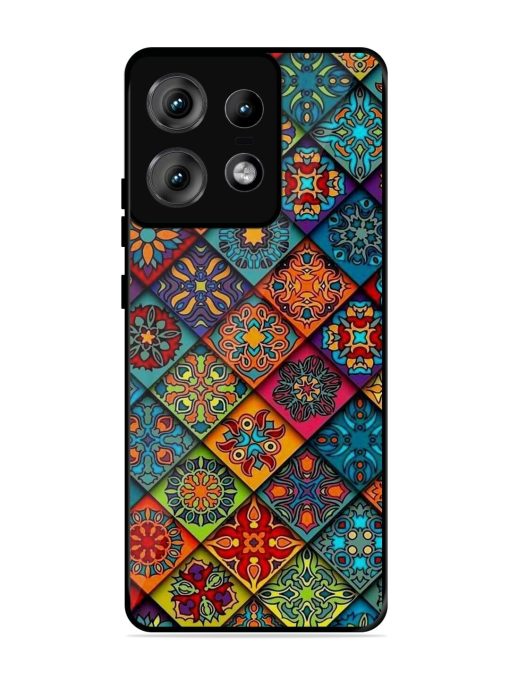 Patchwork Mandala Mosaic Glossy Soft Edge Case for Motorola Moto Edge 50 Pro (5G) Chachhi