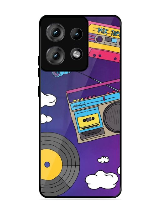 Retro Vibes Glossy Soft Edge Case for Motorola Moto Edge 50 Pro (5G) Chachhi