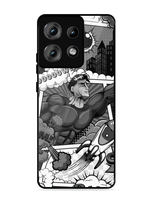 Comic Book Chaos Glossy Soft Edge Case for Motorola Moto Edge 50 Pro (5G) Chachhi