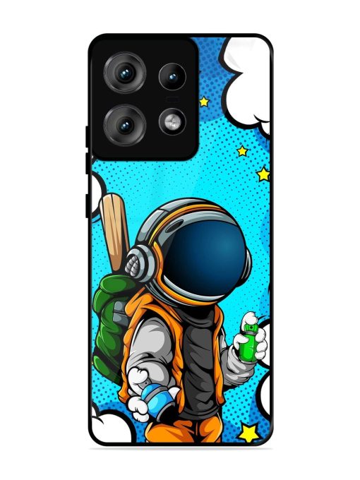 Space Graffiti Artist Glossy Soft Edge Case for Motorola Moto Edge 50 Pro (5G) Chachhi