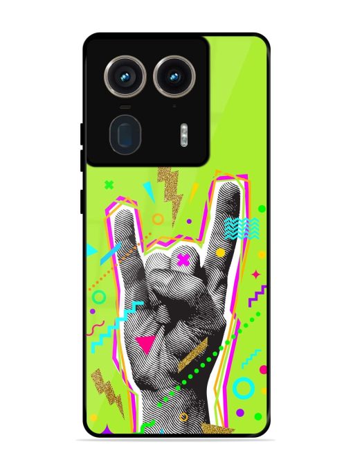 Neon Rock Glossy Soft Edge Case for Motorola Moto Edge 50 Ultra (5G) Chachhi