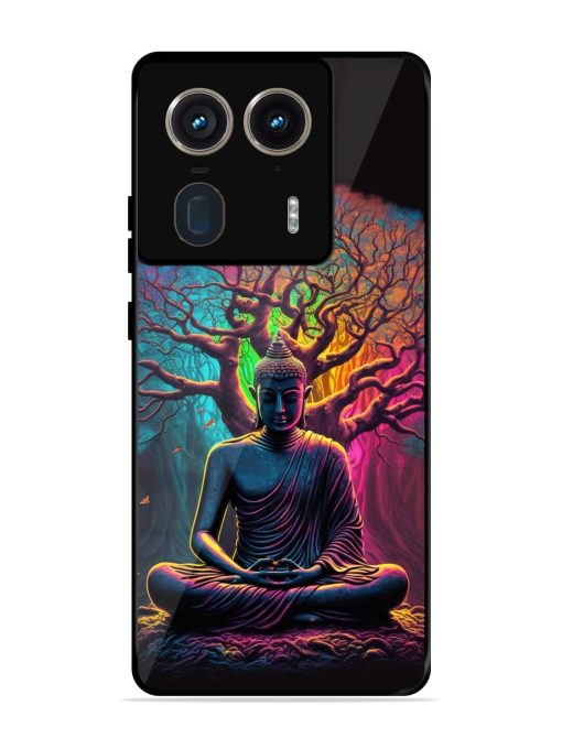 Enlightened Serenity Glossy Soft Edge Case for Motorola Moto Edge 50 Ultra (5G) Chachhi