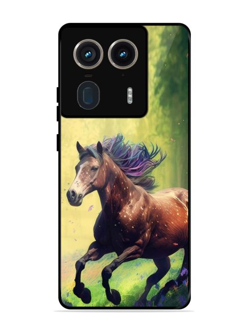 Enchanted Gallop Glossy Soft Edge Case for Motorola Moto Edge 50 Ultra (5G) Chachhi