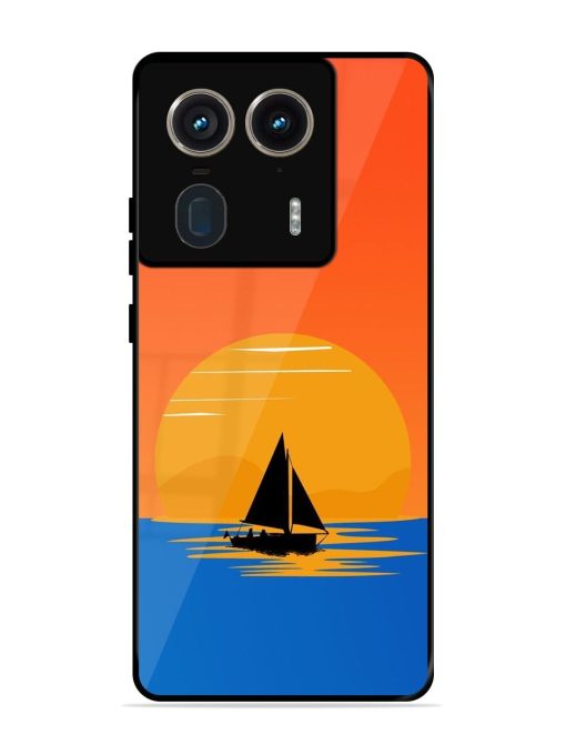 Sunset Sail Glossy Soft Edge Case for Motorola Moto Edge 50 Ultra (5G) Chachhi