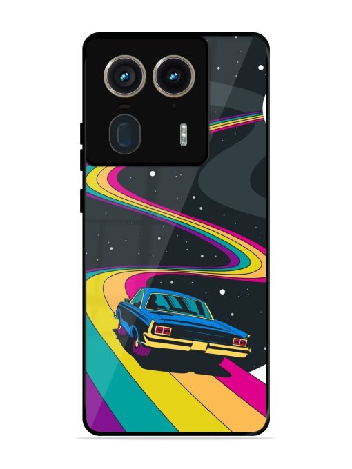 Rainbow Road Glossy Soft Edge Case for Motorola Moto Edge 50 Ultra (5G)