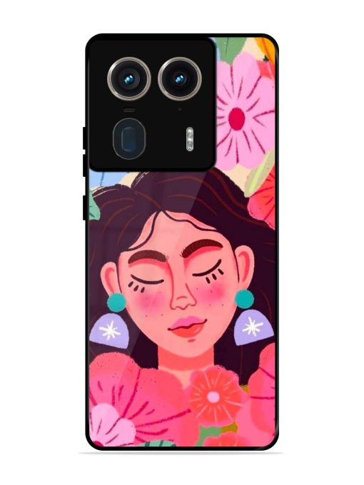 Blooming Serenity Glossy Soft Edge Case for Motorola Moto Edge 50 Ultra (5G) Chachhi