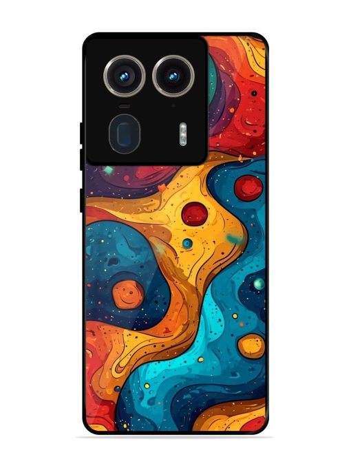 Cosmic Swirl Glossy Soft Edge Case for Motorola Moto Edge 50 Ultra (5G) Chachhi