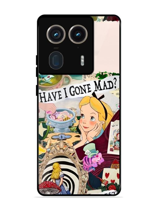 Mad Hatter'S Collage Glossy Soft Edge Case for Motorola Moto Edge 50 Ultra (5G) Chachhi