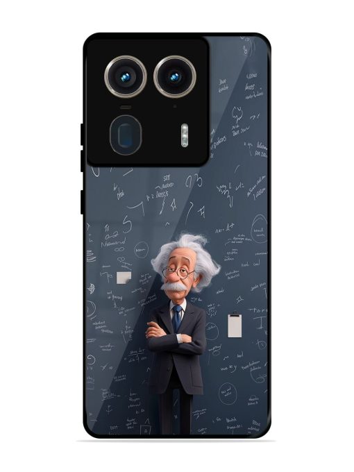 Albert Einstein Glossy Soft Edge Case for Motorola Moto Edge 50 Ultra (5G) Chachhi