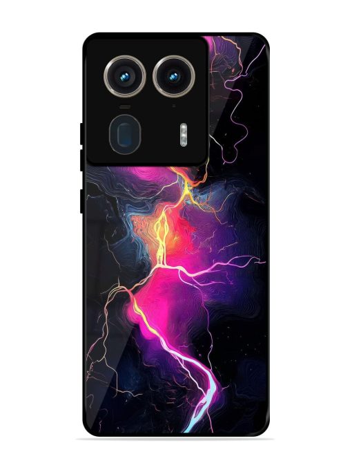 Electric Dreams Glossy Soft Edge Case for Motorola Moto Edge 50 Ultra (5G) Chachhi