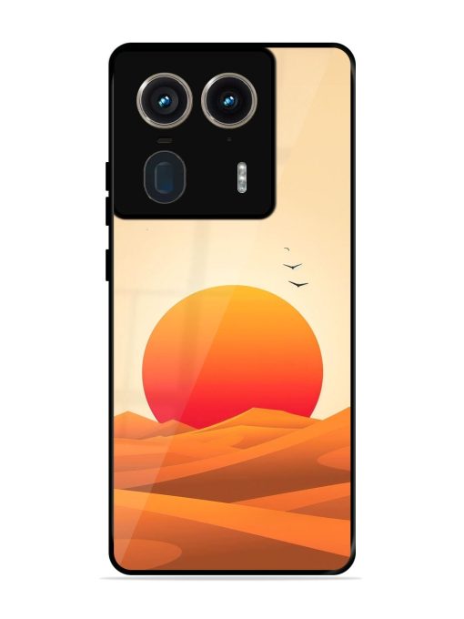 Desert Sunset Glossy Soft Edge Case for Motorola Moto Edge 50 Ultra (5G) Chachhi