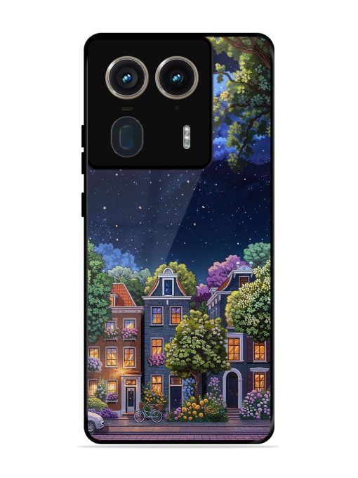 Moonlit Streets Glossy Soft Edge Case for Motorola Moto Edge 50 Ultra (5G) Chachhi