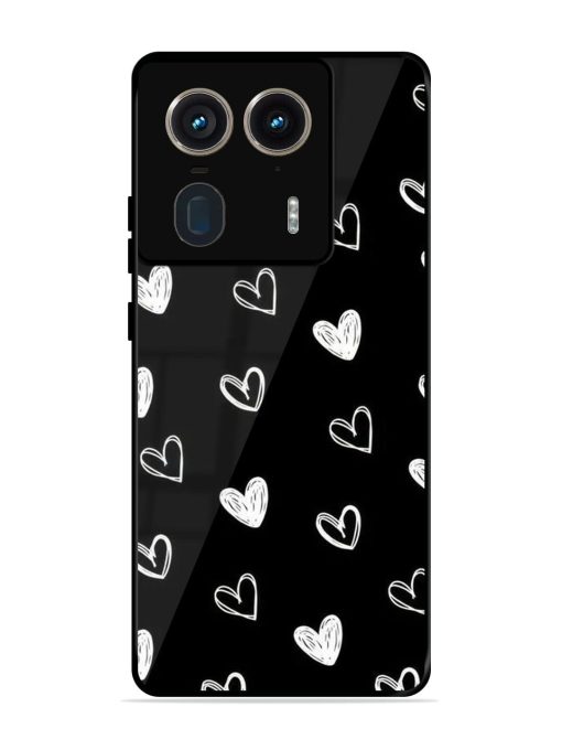 Scattered Hearts Glossy Soft Edge Case for Motorola Moto Edge 50 Ultra (5G) Chachhi