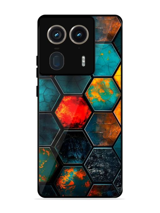 Hexagon Hive Glossy Soft Edge Case for Motorola Moto Edge 50 Ultra (5G) Chachhi