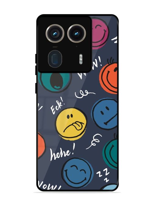 Emoticon Parade Glossy Soft Edge Case for Motorola Moto Edge 50 Ultra (5G) Chachhi