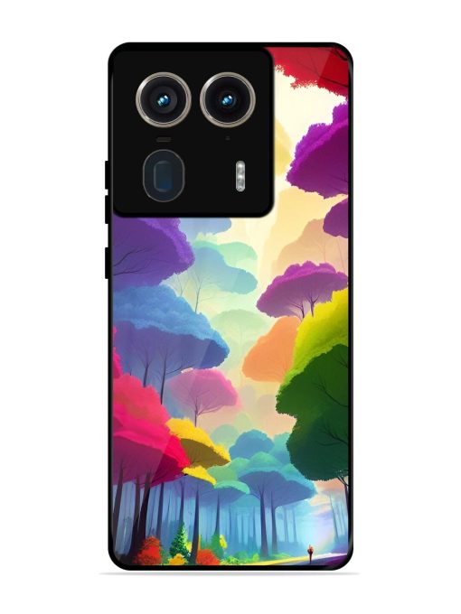 Rainbow Road Glossy Soft Edge Case for Motorola Moto Edge 50 Ultra (5G) Chachhi