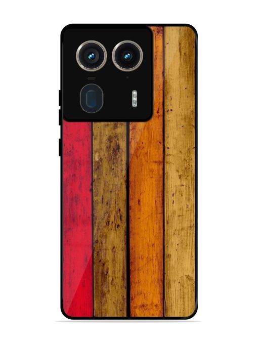 Colorful Woodgrain Glossy Soft Edge Case for Motorola Moto Edge 50 Ultra (5G)