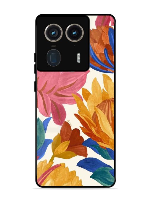 Blooming Tapestry Glossy Soft Edge Case for Motorola Moto Edge 50 Ultra (5G) Chachhi