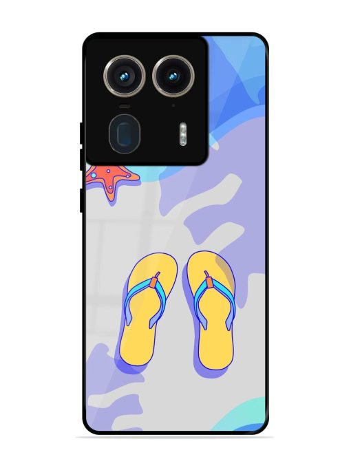 Sandy Toes And Salty Seas Glossy Soft Edge Case for Motorola Moto Edge 50 Ultra (5G) Chachhi