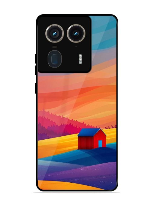 Sunset Solitude Glossy Soft Edge Case for Motorola Moto Edge 50 Ultra (5G) Chachhi