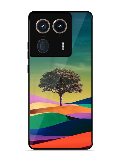 Rainbow'S Lone Sentinel Glossy Soft Edge Case for Motorola Moto Edge 50 Ultra (5G) Chachhi