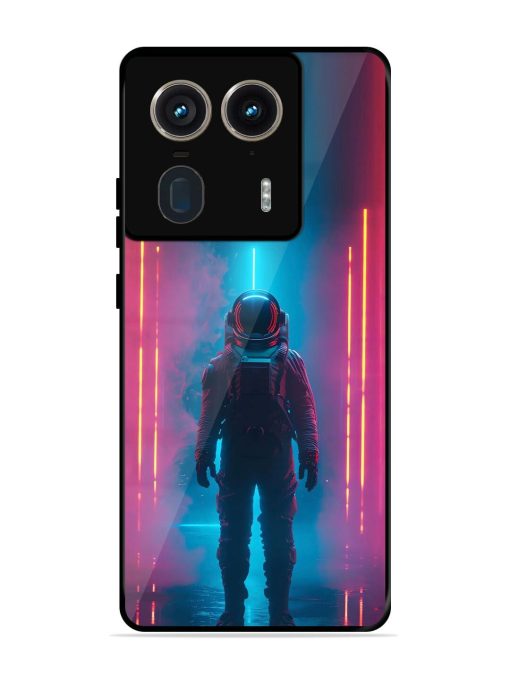 Neon Astronaut Glossy Soft Edge Case for Motorola Moto Edge 50 Ultra (5G) Chachhi