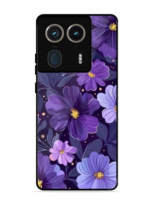 Purple Paradise Glossy Soft Edge Case for Motorola Moto Edge 50 Ultra (5G) Chachhi