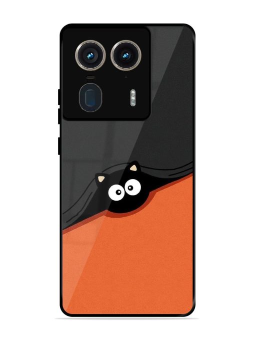 Peek-A-Boo Kitty Glossy Soft Edge Case for Motorola Moto Edge 50 Ultra (5G)