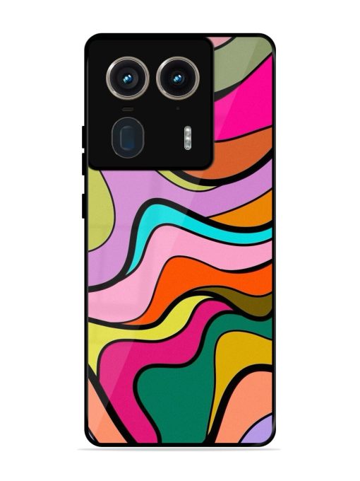 Wavy Wonder Glossy Soft Edge Case for Motorola Moto Edge 50 Ultra (5G) Chachhi