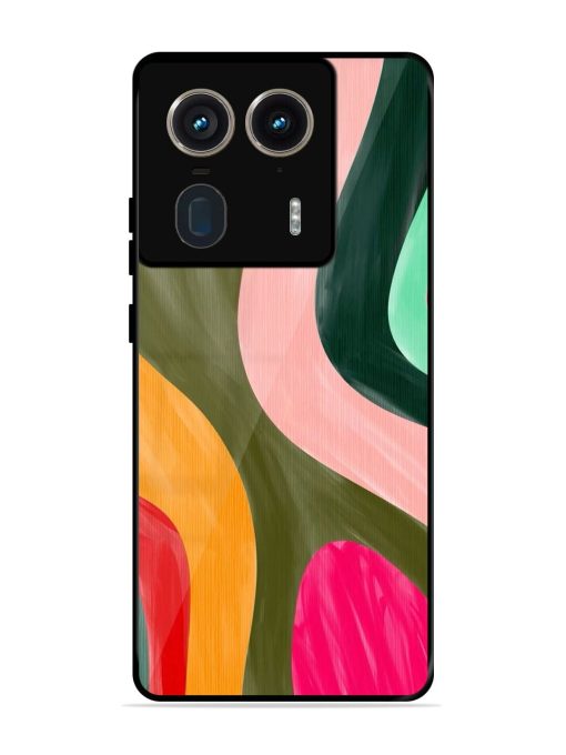 Wavy Wonderland Glossy Soft Edge Case for Motorola Moto Edge 50 Ultra (5G) Chachhi