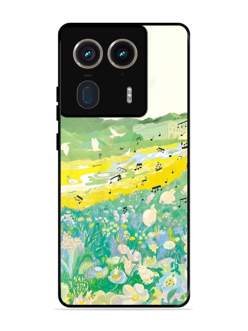 Melody In Bloom Glossy Soft Edge Case for Motorola Moto Edge 50 Ultra (5G) Chachhi