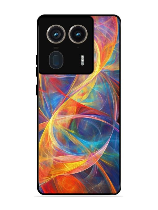 Cosmic Currents Glossy Soft Edge Case for Motorola Moto Edge 50 Ultra (5G) Chachhi