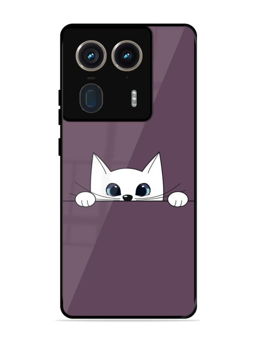 Peek-A-Boo Kitty Glossy Soft Edge Case for Motorola Moto Edge 50 Ultra (5G) Chachhi